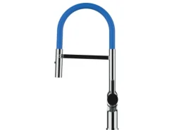 Best VIZIO Wasserhahn Küchenarmatur BOD mit 360° Schwenkbarem Auslauf Abnehmbare 2 Strahl Handbrause Verchromt   Blau