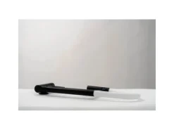 VIZIO Wasserhahn Vorfenster Küchenarmatur Umklappbar 45 CM mit 360° Schwenkbarem Auslauf Abnehmbare 2 Strahl Handbrause Schwarz Matt   Weiß< Einhebelmischer