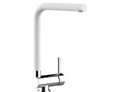 Clearance VIZIO Wasserhahn Vorfenster Küchenarmatur Umklappbar 6 CM mit 360° Schwenkbarem L  Auslauf Verchromt   Weiß Granit