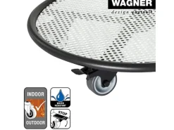 Wagner design yourself Töpfe<Wagner design Pflanzenroller GH 7017 Ø 38 cm x 8 cm Schwarz-Weiß