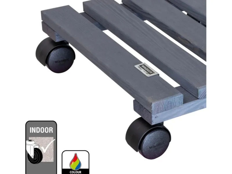 Wagner design yourself Wagner Multi Roller Nature Tragkraft 100 kg 290 mm x 290 mm Anthrazit FSC®< Töpfe