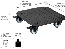 Wagner design yourself Töpfe<Wagner Pflanzenroller GH 7008 29 cm x 29 cm Schwarz