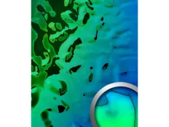 Kühlschränke<WALLFACE 27207 OCEAN Aqua Wandpaneel in Metall-Optik Holographisch Blau 2600 mm x 1000 mm x 8,24 mm 2,6 m2 Blau