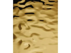 WALLFACE 27823 OCEAN Gold Wandpaneel in Metall-Optik Spiegelnd Gold 2600 mm x 1000 mm x 8,24 mm 2,6 m2 Gold< Kühlschränke