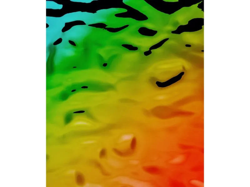 WALLFACE 27743 OCEAN Rainbow Wandpaneel Metall-Optik Holographisch Grün 2600 mm x 1000 mm x 8,24 mm 2,6 m2 Grün