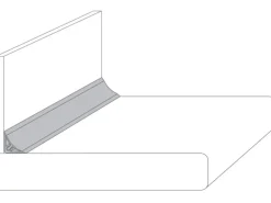 Wandabschlussleiste Micro 300 cm x 1,4 cm Platino< Küchenrückwände