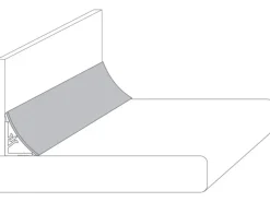 Wandabschlussleiste Plus 59 cm x 3 cm Campino Concrete (H437 CE)< Küchenrückwände