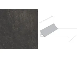Sale Wandabschlussleiste System Plus 300 cm x 3 cm Bronzit Schwarz (BZ173 SI)