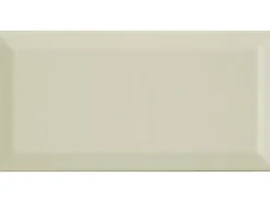 Hot Wandfliese Facette Metro glänzend glasiert 10 cm x 20 cm Creme