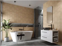 Cersanit Küchenrückwände<Wandfliese Holzoptik 89 cm x 29 cm Helle-Beige