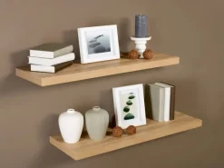 New Wandregal Carlton Eiche Hell 59,5 cm x 23,5 cm x 3,8 cm