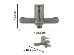 Einhebelmischer<Wannenarmatur Bisenzio Einhebel Gunmetal