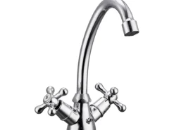 Zweigriffarmatur<Waschtischarmatur Taruma Chrom