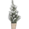 Mica Decorations Töpfe<Weihnachtsbaum in Topf Grün frosted H40 x Ø19 cm