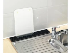 Wenko Abtropfgestelle|Schneidebretter<Abtropfmatte Slim 42 cm Schwarz