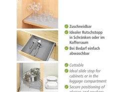 Discount Wenko Anti-Rutsch-Matte Design Zuschneidbar 150 cm x 50 cm Grau