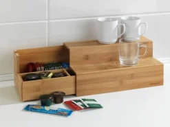 Wenko Bambus Treppe für Kaffee und Tee 33 cm x 17,5 cm x 15 cm< Küchen-Ordnungssysteme|Küchenregale
