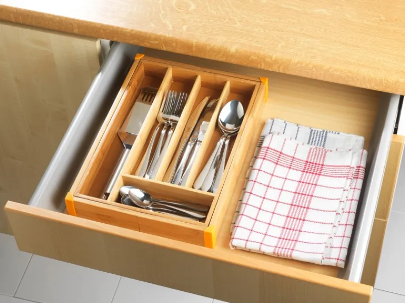 Wenko Besteckkästen<Besteckkasten Bambus Ausziehbar 25,7-38,5 cm x 5,1 cm x 35,7 cm