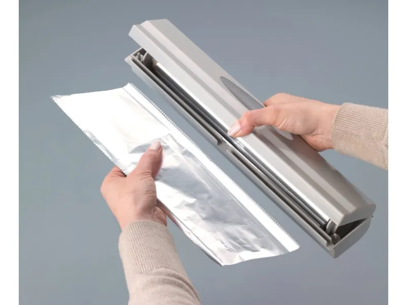 Wenko Folienschneider Perfect-Cutter 38 cm x 5,2 cm x 6,7 cm Anthrazit< Küchenhelfer