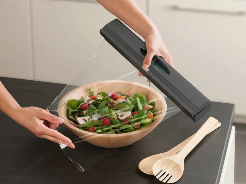 Wenko Folienschneider Perfect-Cutter 38 cm x 5,2 cm x 6,7 cm Anthrazit< Küchenhelfer