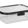 Wenko Vorratsdosen|Vorratsbehälter<Glas Frischhaltedose Steel Black Outdoor Kitchen 1,5 l