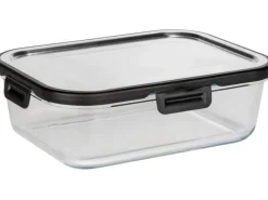 Wenko Vorratsdosen|Vorratsbehälter<Glas Frischhaltedose Steel Black Outdoor Kitchen 1,5 l