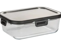 Wenko Vorratsdosen|Vorratsbehälter<Glas Frischhaltedose Steel Black Outdoor Kitchen 1 l