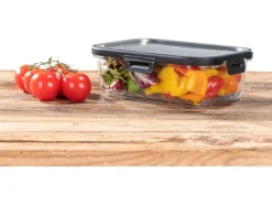 Wenko Vorratsdosen|Vorratsbehälter<Glas Frischhaltedose Steel Black Outdoor Kitchen 1 l