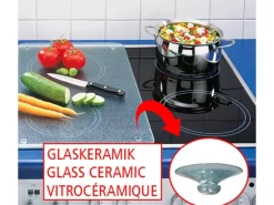 Best Wenko Herdabdeckplatte Universal Mohnfeld 2er-Set für alle Herdarten