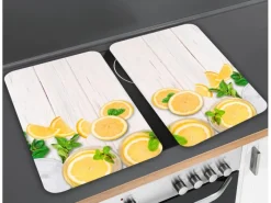 Outlet Wenko Herdabdeckplatten Universal Zitronen 2er Set Mehrfarbig