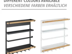 Wenko Küchenregal Magna Schwarz< Küchenregale|Küchenhelfer