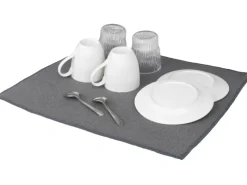 Wenko Pfannen|Küchenhelfer<Mikrofaser Abtropfmatte Miko 47 cm x 40 cm Grau