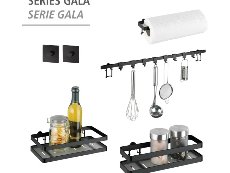 Outlet Wenko Multifunktionsregal Gala inkl. 6 Haken