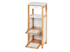 Wenko Regal Finja aus Bambus mit 2 Ablagen 34 x 89 x 30 cm Braun< Küchenregale