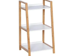 Clearance Wenko Regal Finja Bambus Braun mit 3 Etagen