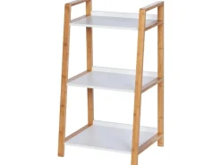 Clearance Wenko Regal Finja Bambus Braun mit 3 Etagen