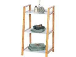 Clearance Wenko Regal Finja Bambus Braun mit 3 Etagen