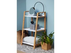 Clearance Wenko Regal Finja Bambus Braun mit 3 Etagen