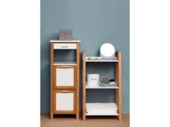 Clearance Wenko Regal Finja Bambus Braun mit 3 Etagen
