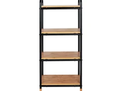 Wenko Küchenregale<Regal Loft Bambus Braun mit 4 Etagen