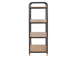 Wenko Küchenregale<Regal Loft Bambus Braun mit 4 Etagen