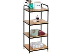 Wenko Küchenregale<Regal Loft Bambus Braun mit 4 Etagen