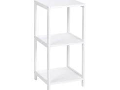 Wenko Küchenregale<Regal Oslo Echtholz Weiß 3 Etagen 76 cm x 36 cm x 36 cm