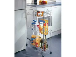 Wenko Rollregal Slim Chrom< Küchenregale