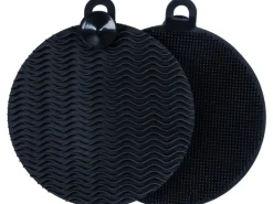 Wenko Silikon Spülschwamm  Soft  2 Stück Black Outdoor Kitchen Schwarz< Pfannen|Herde