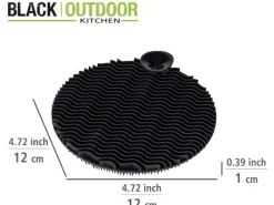 Wenko Silikon Spülschwamm  Soft  2 Stück Black Outdoor Kitchen Schwarz< Pfannen|Herde