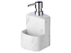 Outlet Wenko Spülmittelspender Festival Marmor Weiß 380 ml