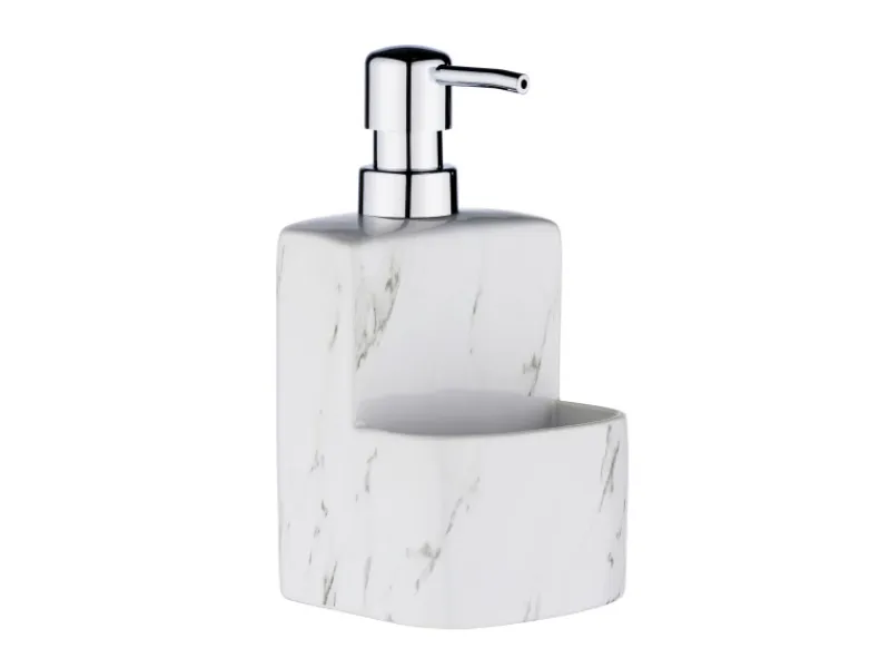 Outlet Wenko Spülmittelspender Festival Marmor Weiß 380 ml