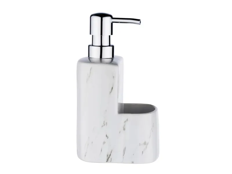 Outlet Wenko Spülmittelspender Festival Marmor Weiß 380 ml