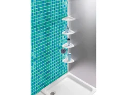 Wenko Teleskop-Regal Opal Stahl Weiß lackiertes Metall 19,5 x 85-250 x 26 cm< Küchenregale
